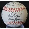 Image 1 : Autographed Baseball: Signed Sixto Lezcano, Gene Richards & Others  (Stand Not Included)