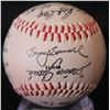 Image 1 : Autographed Baseball: Signed Joey McLaughlin, Ernie White & Others  (Stand Not Included)