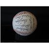 Image 3 : Autographed Baseball: Signed Mitchell Page, Bob Kearney  & Others  (Stand Not Included)