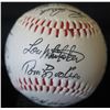 Image 1 : Autographed Baseball: Signed Kirk Gibson, Larry Herndon & Others  (Stand Not Included)