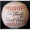 Image 1 : Autographed Baseball: Signed Bob Brenly, Darrell Evans  & Others  (Stand Not Included)