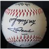 Image 1 : Autographed Baseball: Signed Lee Marshall, Mike Scioscia & Others  (Stand Not Included)