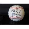 Image 3 : Autographed Baseball: Signed Lee Marshall, Mike Scioscia & Others  (Stand Not Included)