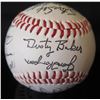 Image 1 : Autographed Baseball: Signed Dusty Baker, Ray Knight & Others  (Stand Not Included)