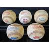 Image 1 : Qty 5 Baseballs: 1978 World Series, 1979, 80, 81 & 82 All-Star Game Balls