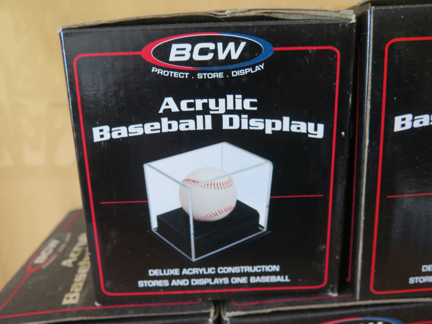Qty 11 Boxes BCW Acrylic Baseball Displays New in Box