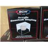 Image 3 : Qty 11 Boxes BCW Acrylic Baseball Displays New in Box
