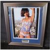 Image 1 : Framed Celebrity Photo of Milla Jovovich w/ Authentic Signing & COA