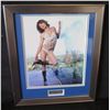 Image 1 : Framed Celebrity Photo of Milla Jovovich w/ Authentic Signing & COA