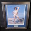 Image 1 : Framed Celebrity Photo of Milla Jovovich w/ Authentic Signing & COA