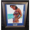 Image 1 : Framed Celebrity Photo of Salma Hayek w/ Authentic Signing & COA