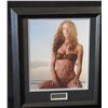 Image 1 : Framed Celebrity Photo of Allesandra Ambrosio w/ Authentic Signing & COA