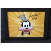 Image 1 : Framed 'Tooncity' Aminated Picture of Goofy Signed Bill Farmer w/ COA