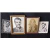 Image 1 : Qty 3 Framed & 1 Unframed Celebrity Photos of Durante, Kim Novak & 2 Others, All Signed