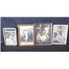 Image 1 : Qty 4 Framed Celebrity Photos: Maureen O'Hara, Leslie Caron, Mary Martin, etc, All Signed