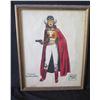 Image 1 : Framed Signed Sketch of Princess Snowflower by Milton Caniff 12"x15"