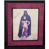 Image 1 : Celebrity Photo of Carrie Fisher & Darth Vader Signed, Framed & Matted  11"x13"