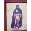 Image 2 : Celebrity Photo of Carrie Fisher & Darth Vader Signed, Framed & Matted  11"x13"