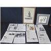 Image 1 : Qty 10 Balloon Art, Magazine Clippings, etc (2 Framed)