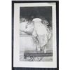Image 1 : Black & White Nude Female in Bed, Signed & Stamped, Copyrighted 1894, 11"x15"