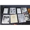 Image 1 : Qty 8 Celebrity Photos & Documents: Autograph Album, Marilyn Monroe, etc, Some Signed