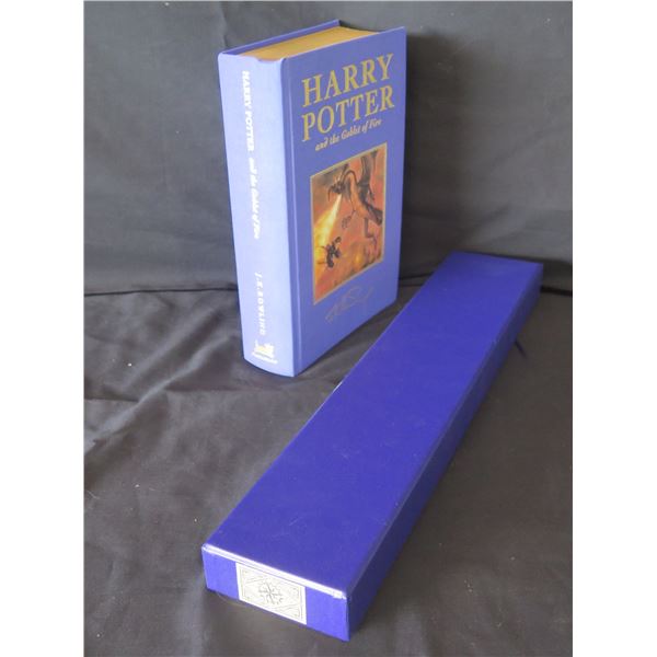 Harry Potter & The Goblet of Fire First Edition Book & Remote Control Wand in Box