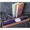 Image 1 : Qty 2 Harry Potter Books: Sorcerer's Stone (Signed) & Goblet of Fire w/ Wand
