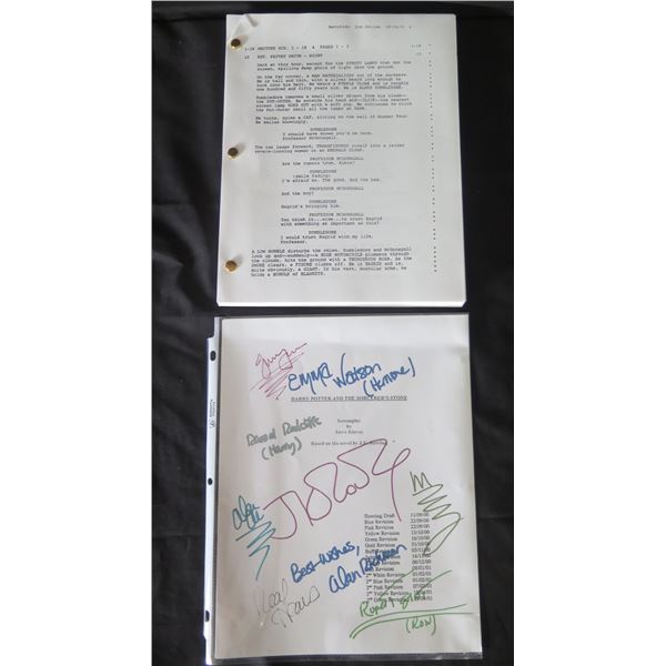 Autographed Harry Potter & the Sorcerer's Stone Screenplay Signed by Cast w/ COA