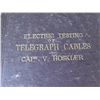 Image 2 : Antique Book: Electric Testing of Telegraph Cables by Cap'n V. Hoskier 1873 w/ Notation