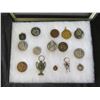 Image 2 : Qty Approx. 15 Medals: Olympic Torch, A.S.P.T.T. Petanque, Champion, etc in Display Case