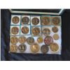 Image 2 : Qty Approx. 21 Medals: Grant & Lee Coins, Confederate States Corps, Liberty Penny, etc in Display Ca