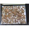 Image 2 : Multiple Collector Coins: Canadian Pennies, French Francs, etc in Display Case 16"L
