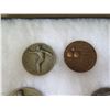 Image 2 : Qty Approx. 14 Medals & Coins:  Athletes, La Vallee du Rhone, etc in Display Case 16"L
