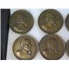 Image 3 : Qty 12 Large Coins Comandant Jacques Yves Cousteau La Calypso in Display Case 16"L