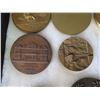 Image 13 : Qty Approx. 14 Medals & Coins:  Eva Adams, 50 AET BBNA, Aloha State, etc in Display Case 16"L