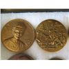 Image 3 : Qty Approx. 14 Medals & Coins:  Eva Adams, 50 AET BBNA, Aloha State, etc in Display Case 16"L