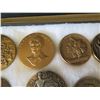 Image 9 : Qty Approx. 14 Medals & Coins:  Eva Adams, 50 AET BBNA, Aloha State, etc in Display Case 16"L