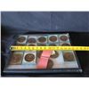Image 14 : Qty 16 Civil War Commemorative Medallion Ulysses Grant & Robert E. Lee in Display Case 16"L