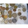 Image 11 : Multiple Coins: Leo 1/2/5, Deutschemark, 10 Pfenning, SVF Rice, Centavo, etc in Display Case 16"L