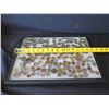 Image 12 : Multiple Coins: Leo 1/2/5, Deutschemark, 10 Pfenning, SVF Rice, Centavo, etc in Display Case 16"L