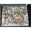 Image 2 : Multiple Coins: Leo 1/2/5, Deutschemark, 10 Pfenning, SVF Rice, Centavo, etc in Display Case 16"L