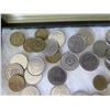 Image 3 : Multiple Coins: Leo 1/2/5, Deutschemark, 10 Pfenning, SVF Rice, Centavo, etc in Display Case 16"L