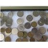 Image 8 : Multiple Coins: Leo 1/2/5, Deutschemark, 10 Pfenning, SVF Rice, Centavo, etc in Display Case 16"L