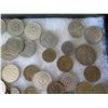 Image 9 : Multiple Coins: Leo 1/2/5, Deutschemark, 10 Pfenning, SVF Rice, Centavo, etc in Display Case 16"L