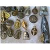 Image 11 : Multiple Medallions: Buddha, Ladies & Asian Themed in Display Case 16"L
