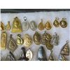 Image 9 : Multiple Medallions: Buddha, Ladies & Asian Themed in Display Case 16"L