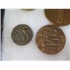 Image 5 : Qty 14 Medallions & Coins: Athletes, Cupid, Aloha State, Kennedy 1964, etc in Display Case 16"L