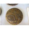 Image 11 : Qty 18 Medals & Coins: Athletes, Topoa, Aloha State, Prudential Fortuna, etc in Display Case 16"L
