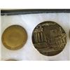 Image 17 : Qty 18 Medals & Coins: Athletes, Topoa, Aloha State, Prudential Fortuna, etc in Display Case 16"L