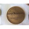 Image 23 : Qty 18 Medals & Coins: Athletes, Topoa, Aloha State, Prudential Fortuna, etc in Display Case 16"L